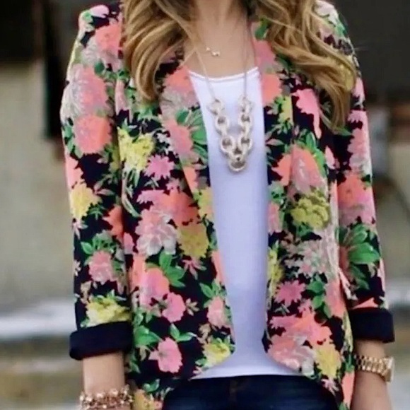 Anthropologie Cartonner Flowy Floral Blazer jacket | Sz L - Picture 9 of 9